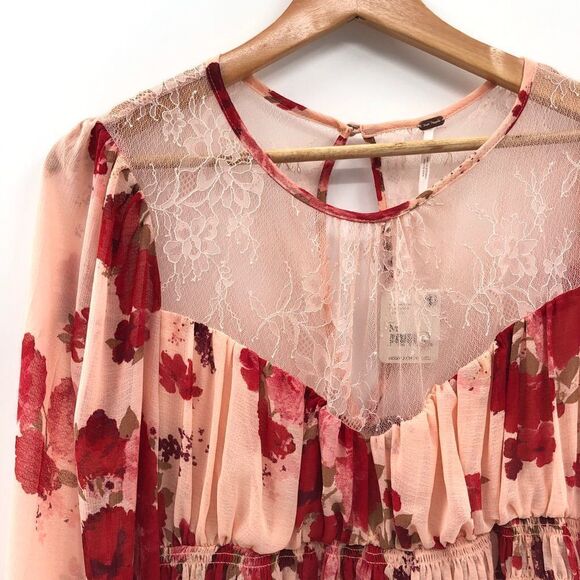 Free People Daphne Blouse In Romantic Combo - Picture 3 of 12